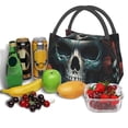 thumbnail image 3 of Disketp Butterfly Flower Skull Insulated Bags, Insulated Cooler Bag Totes for Lunch Beach Camping, 3 of 6