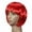 Bright red, variant on Women Short BOB Hair Wig Straight Bangs Cosplay Party Stage Show 13 Colors
