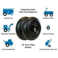 thumbnail image 4 of RealWork 2PK 13" Flat Free Replacement Wheel for Garden Equipment, 4 of 4