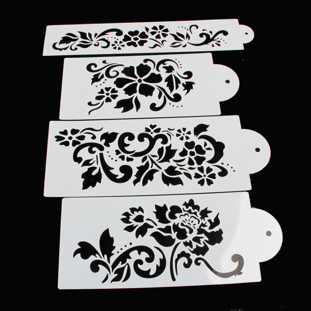 Details about / Lace Flower Cake Cookie Fondant Side Baking Wedding Stencil Decor DIY ToSK