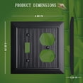 thumbnail image 2 of Funkiim Black Classic Beadboard Wall Plates,Light Switch Covers,Electrical Outlet Covers, Switch Plates of Various Combination, Nature, 2 of 6