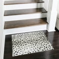 thumbnail image 1 of HomeRoots 491691 2 x 3 ft. Black Gazelle Print Shag Handmade Non Skid Rectangle Area Rug, 1 of 1