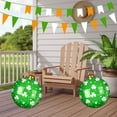 thumbnail image 4 of Meggemo St Patrick's Day PVC Inflatable Ball Green Shamrock Themed Blow Up Ball For s Adults Party Games Outdoor Activities Holiday Celebrations Festive Toys, 4 of 6