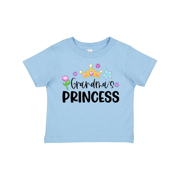 Inktastic Grandma's Princess Crown and Flowers Girls Toddler T-Shirt