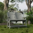 thumbnail image 2 of Wildridge Heritage Double High Adirondack, Dark Gray - All-Weather Recycled Plastic Furniture for Patio, Deck, Lawn, 2 of 4