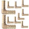 thumbnail image 1 of BRIGHTFUFU Conector del conector de manguera de 10 piezas Conector de reparación de la manguera 1/2 "Ajuste de cobre de 90 grados accesorio de codo, 1 of 8