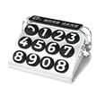 thumbnail image 1 of Miulika Car Parking Number Plate,Parking Phone Number Plate,Vehicle Creative Notification Phone Number Card,Parking Phone Number Card White, 1 of 9