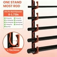 thumbnail image 4 of Adjustable Fishing Rod Wall Mount Vertical Organizers Strong Structure Antiscratch Design Rod Holder For Compacts Spaces, 4 of 8