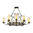 thumbnail image 2 of Meyda Tiffany 141127 Hand Forged 8 Light 39" Wide Ring Chandelier - Grey, 2 of 6