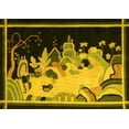 thumbnail image 1 of Ahgly Company Indoor Rectangle Oriental Yellow Asian Inspired Area Rugs, 8' x 10', 1 of 4