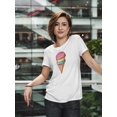 thumbnail image 2 of Three Flavor Ice Cream T-Shirt Women -Image by Shutterstock, Female Large, 2 of 4