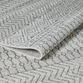 thumbnail image 5 of Loomaknoti Breyleigh Canderz 2' x 3' Grey Tribal Indoor/Outdoor Accent Rug, 5 of 9