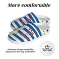 thumbnail image 6 of Rateoe Bulldog Friend Print Women's Men's Cotton Knit Slippers Lightweight Memory Foam Indoor House Shoes with Anti-Skid Sole-40/41, 6 of 7