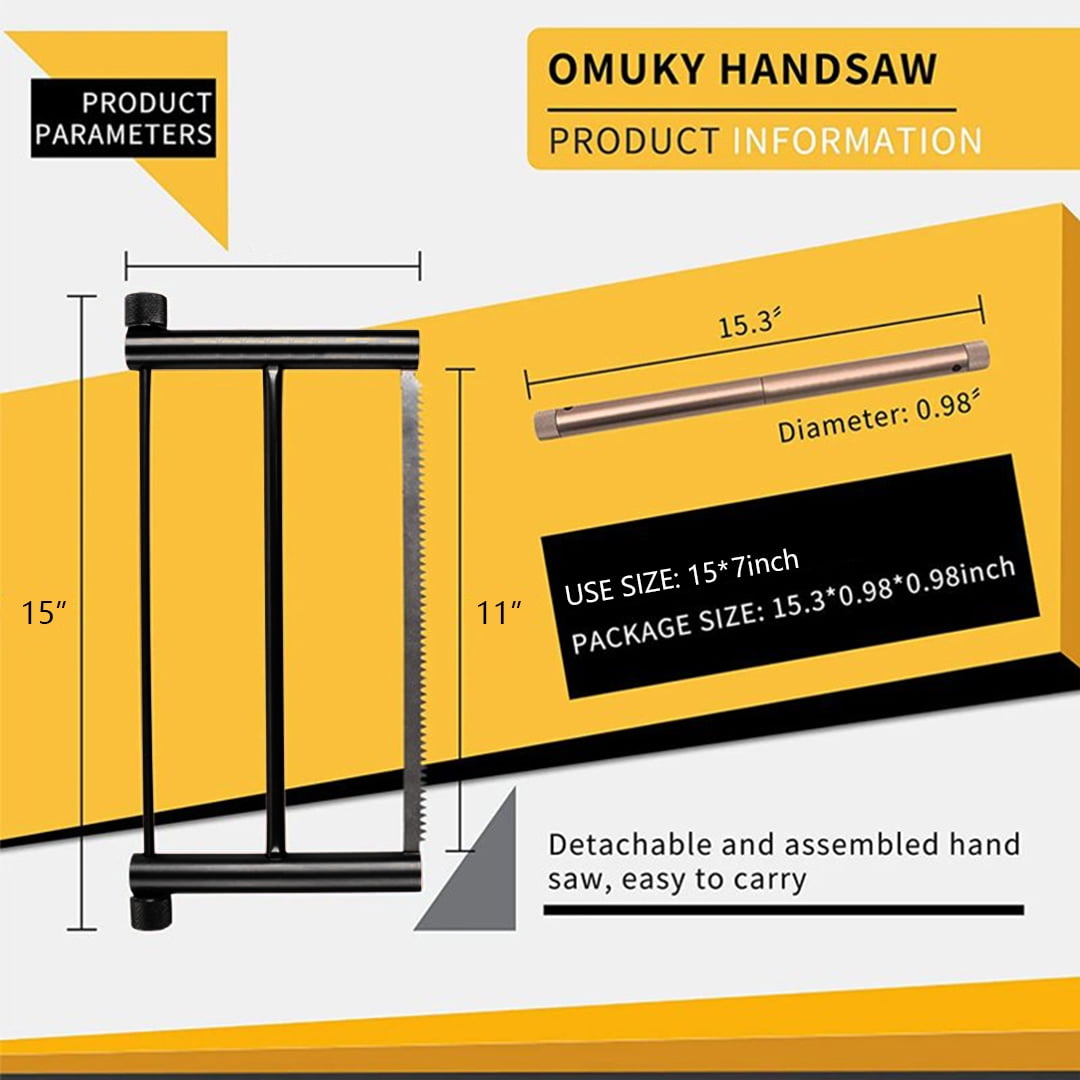 Buy Saker Hand Saw, 11inch Manganese Steel Hacksaw Blade With Aluminum Alloy Frame for Wood