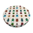 thumbnail image 1 of Balery Cartoon Insects Fundas de asiento para taburete de bar redondo de tela de terciopelo ajustables que protegen de arañazos y manchas para sillas de 14 a 17 pulgadas.-13 inch, 1 of 7