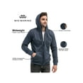 thumbnail image 4 of Mio Marino Men’s Full Zip Fleece Hoodie Sweatshirt, 4 of 6