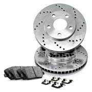 R1 Concepts Front Brakes and Rotors Kit |Front Brake Pads| Brake Rotors and Pads| Ceramic Brake Pads and Rotors |Hardware Kit |fits 2010-2015 Chevrolet Camaro, 2011 Saab 9-5
