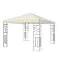 thumbnail image 1 of ziyahi Toit de Gazebo de Remplacement pour Parasol de Patio Extérieur, Housse Imperméable en Polyester, Auvent Pare-Soleil, Beige, 1 of 7