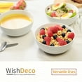 thumbnail image 6 of WishDeco Cereal Bowls Set of 4, White Ceramic Soup Bowls 20 oz, Porcelain Breakfast Bowls 6 Inch, Kitchen Bowl for Dessert, Oatmeal, Noodle, Rice, Salad, Pasta, Ramen, Microwave and Dishwasher Safe, 6 of 10