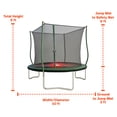 thumbnail image 2 of Sportspower BouncePro 10ft Trampoline Meets ASTM Safety Standards, Heavy-Duty Rust-Resistant Steel Frame, UV-Resistant Jump Mat, Safety Net & LED Flashing Undermat Light, 2 of 11