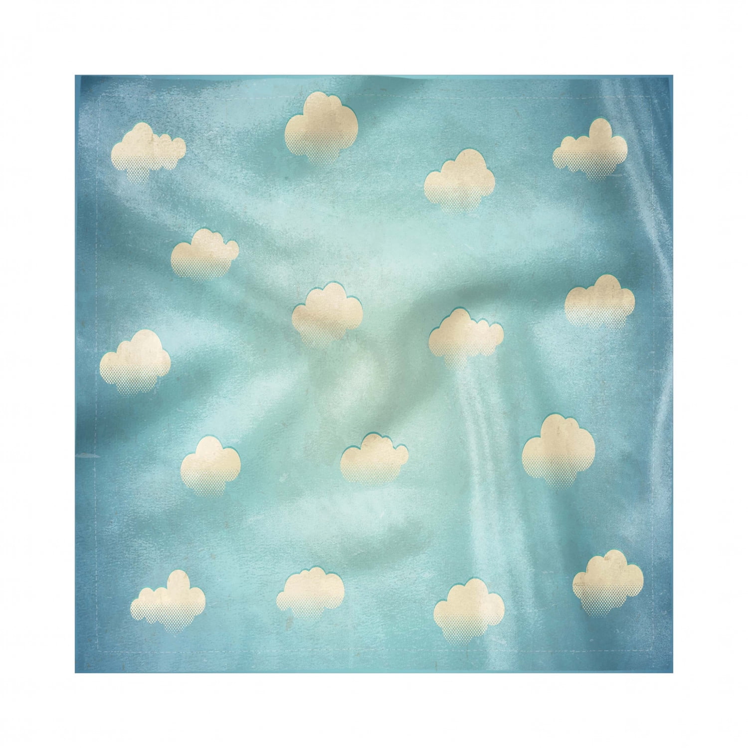 Cloud Napkins Set Of 4 Vintage Cloud Cumulus Pattern Weather Worn Out Old Looking Illustration Silky Satin Fabric For Brunch Dinner Buffet Party By Ambesonne Walmart Com Walmart Com
