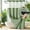 Green, variant on DawnJoanHD Waffle Weave No Hook Shower Curtain with Snap-in Liner, White Polyester Fabric with See-Through Top Window, 72" x 75"
