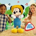 thumbnail image 3 of Disney Junior E-I-Oh! Mickey Mouse, Interactive Plush Toy, Sings "Old MacDonald" and Plays “What Animal Sound is That?” Game, Officially Licensed Kids Toys for Ages 3 Up, Gifts and Presents, 3 of 8