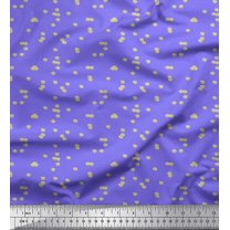 Soimoi Silk Fabric Kiwi Shirting Printed Craft Fabric by The Yard 42 Inch Wide