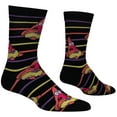 thumbnail image 3 of Cool Socks, Men's Funny Novelty Socks, Surprised Patrick Stripes Crew, Adult, 3 of 5