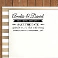 thumbnail image 2 of Printtoo Personalized Red Self Inking Tying The Knot Favor Stamp Custom Save The Date Rubber Stamper-60 x 40 mm, 2 of 6