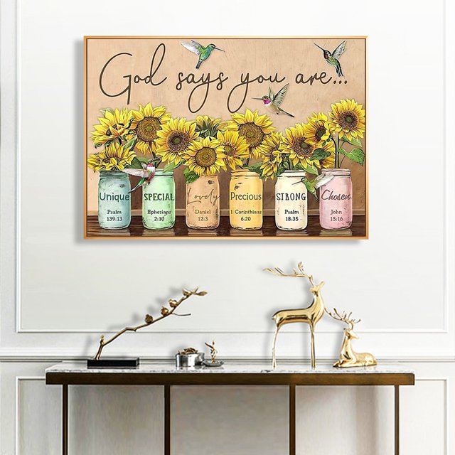 Cuadros Decorativos Pintura al óleo sin marco de 50X40cm por números Kit de imagen de lienzo de pintura de frase en inglés Ndcxsfigh Nuevos Originales