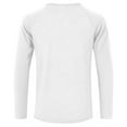 thumbnail image 5 of Feancey Men's Long Sleeve Henley Shirts Lightweight Button Collarless T-Shirt Lightweight Quick Dry Gym Workout Shirt Solid Color Basic Tees White M, 5 of 6