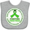 thumbnail image 3 of Inktastic Fighting Together- Mental Health Awareness Boys or Girls Baby Bib, 3 of 4