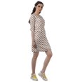 thumbnail image 4 of Moomaya Robes Mini Femmes Coton Slub Robes d'Été Manches 3/4 Robe Droite, 4 of 4