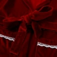 thumbnail image 5 of Godderr Todder Kid Baby Girls Robe, Fuzzy Hooded Robe with Belt Hat Pocket Lace Bathrobe for 12M-9T, 5 of 5