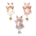 thumbnail image 4 of Cateissary Árbol de Navidad Muñeco de ángel Adornos navideños Muñecos de Navidad Adorno festivo Kits de decoración para fiestas Rosado, 4 of 6