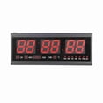 thumbnail image 4 of RELOJ GARM BATERY DE LA BATERÍA DEL TEMPORIZADOR DE PARED LED Digital Con temperatura del Calendario Rojo, 4 of 7