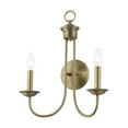 thumbnail image 2 of Livex Lighting - Estate - 2 Light Double Wall Sconce In Updated Colonial, 2 of 10