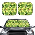 thumbnail image 2 of Haiem Kiwi and Avocado Car Windshield Sun Shade (2 Pieces) Foldable Windshield Sun Shade Car Accessories for Truck SUV Pickup-Medium, 2 of 7