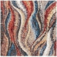 thumbnail image 2 of Safavieh Gypsy Luigi Abstract Area Rug, Rust/Blue, 8' x 8' Square, 2 of 6
