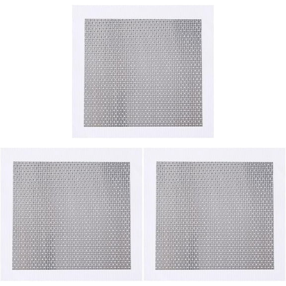 3 Sheets Wall Repair Patch Aluminum Drywall Repair Large Hole Patch Cover with Self-Adhesive Mesh Metal Quickly Repair for Ceiling Plaster Wall Holes 9.8x9.88 Inch