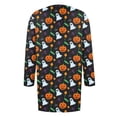 thumbnail image 4 of YVNAURA Women’s Funny Halloween Cardigan Sweater Pumpkin Bat Ghost Print Long Sleeve Open Front Lightweight Loose Casual Knit Outwear Fall Winter Coat 1 Pack, Black,XXXL, 4 of 4