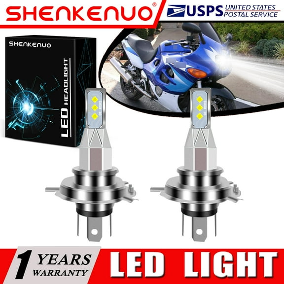 SHENKENUO For Suzuki Katana 600 GSX600F 1988-06 GSX1100F 88-93 H4 9003 LED Headlights Bulb,Pack of 2,C164