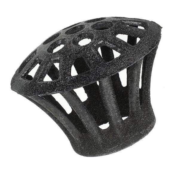 Toyandona Dark Grey Cast Iron Gutter Drain Cover with Leaf Strainer for Efficient Roof Drainage and Debris