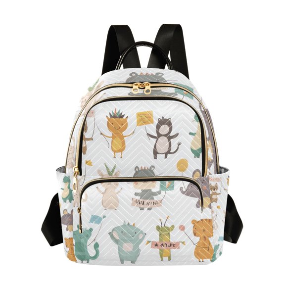 FORMRS Mini Backpack Purse for Women Quilted Travel Daypack Casual Shoulder Bag, Cute Animal