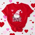 thumbnail image 2 of VKOYWKM Valentines Day Heart Tshirt for Women Cute Love Heart Graphic Tees Valentine Gift Top Short Sleeve Casual Crew Neck Holiday Tshirts, 2 of 7