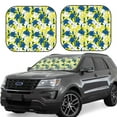 thumbnail image 6 of Kdxio Lilies Flowers Print 2-Piece Sun Shade Front Windshield - Foldable Car Front Window Sunshades for Most Sedans SUV Truck, 6 of 6