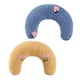 thumbnail image 1 of Paquete de 2 almohadas para el cuello para mascotas, juguetes masticables rellenos para perros, gatitos y gatos amarillo y azul, 1 of 9