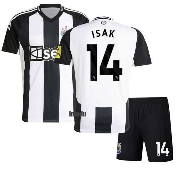 Newcastle United Hemmafotbollströja Barn 2024-2025 Nr 14 Isak (tröja+shorts)