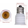 thumbnail image 2 of E12/E11 to E14 Lamp Head Converter Extender with Flame Retardant Material, 2 of 5